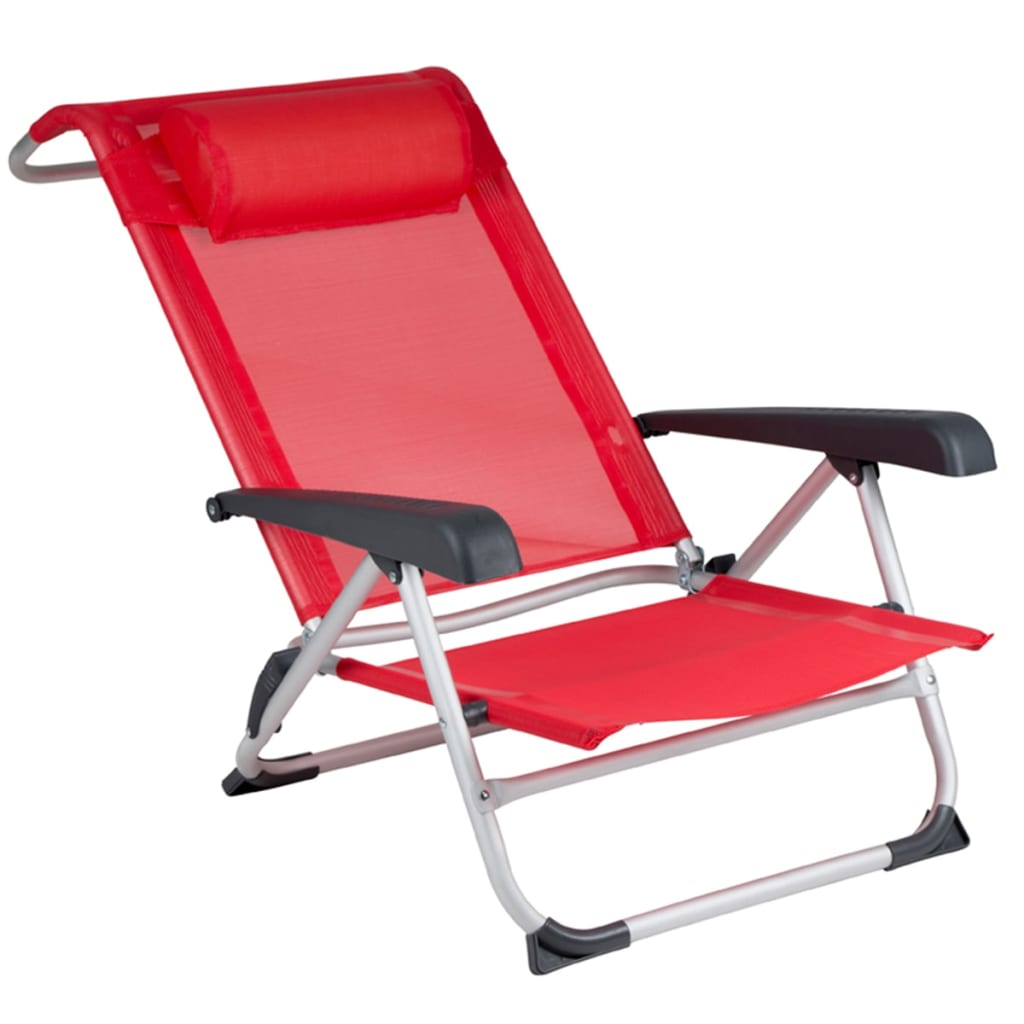 Bo-Camp Strandstoel aluminium rood 1204793