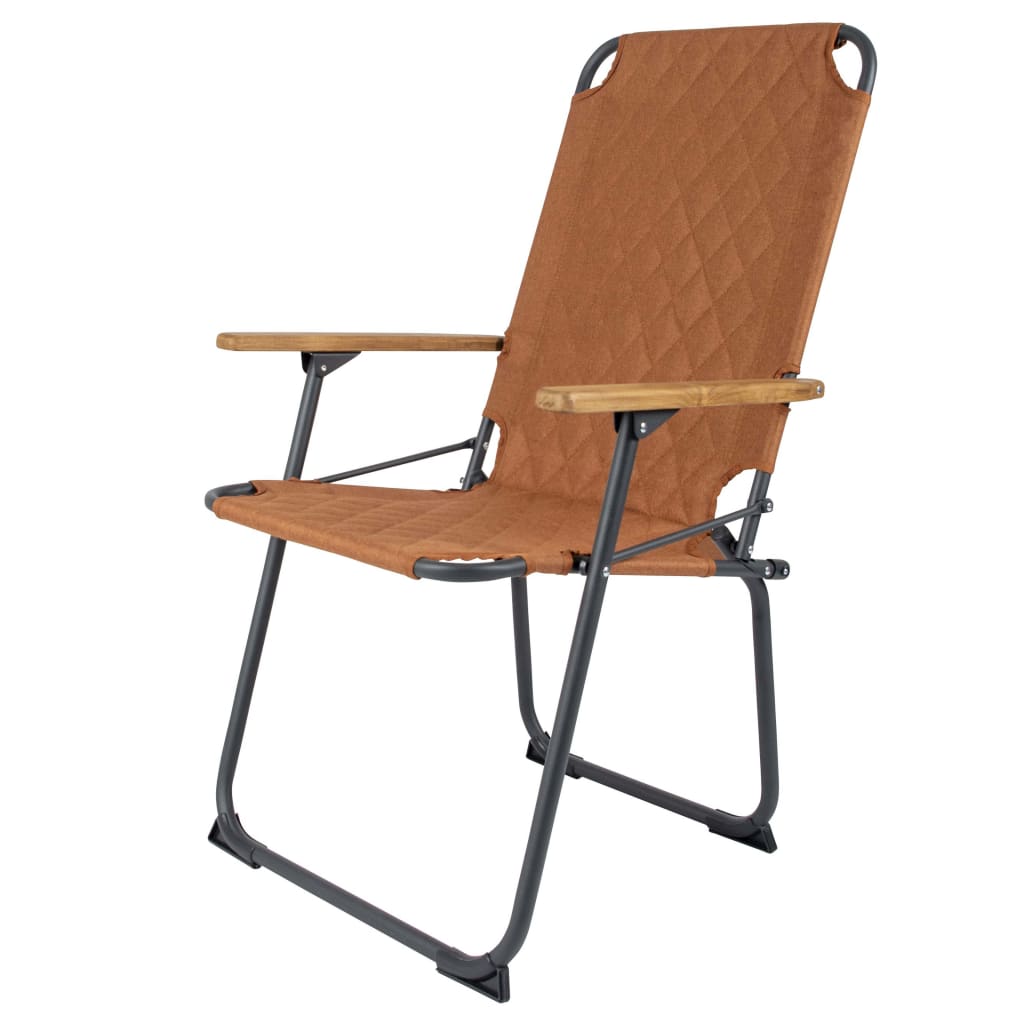 Bo-Camp Silla plegable de camping Jefferson color arcilla