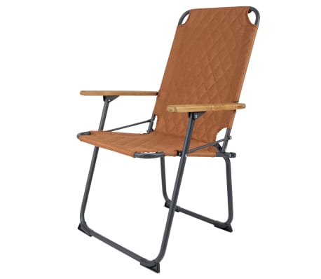 Bo-Camp Silla plegable de camping Jefferson color arcilla