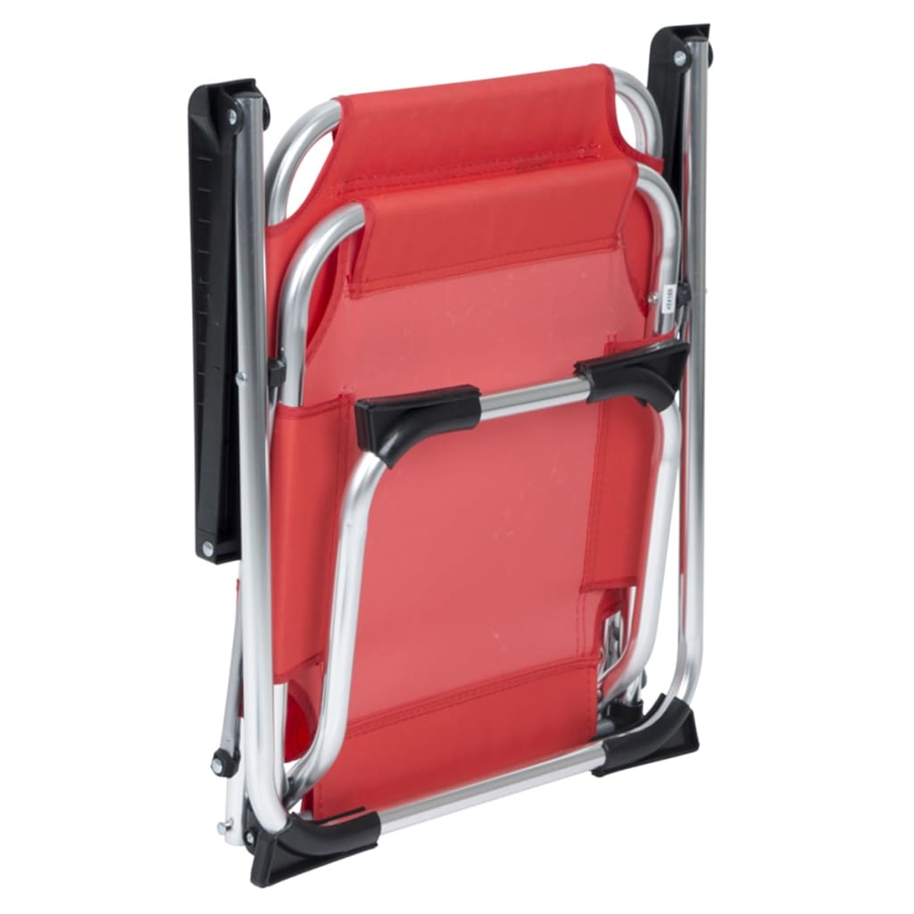VidaXL - Camp Gear Opvouwbare campingstoel voor kinderen rood aluminium 1211929
