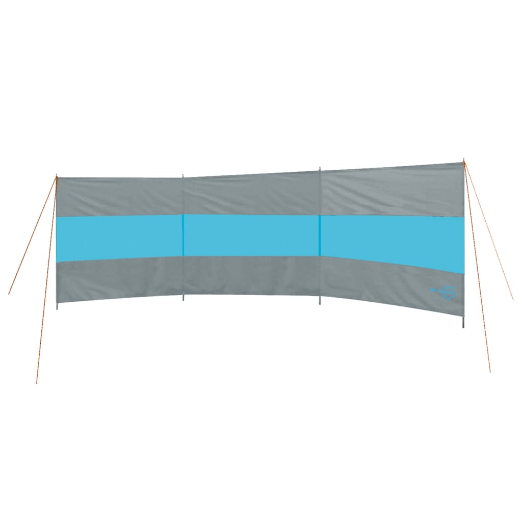 Bo-Camp Paravan Popular, gri și albastru, 500x140 cm