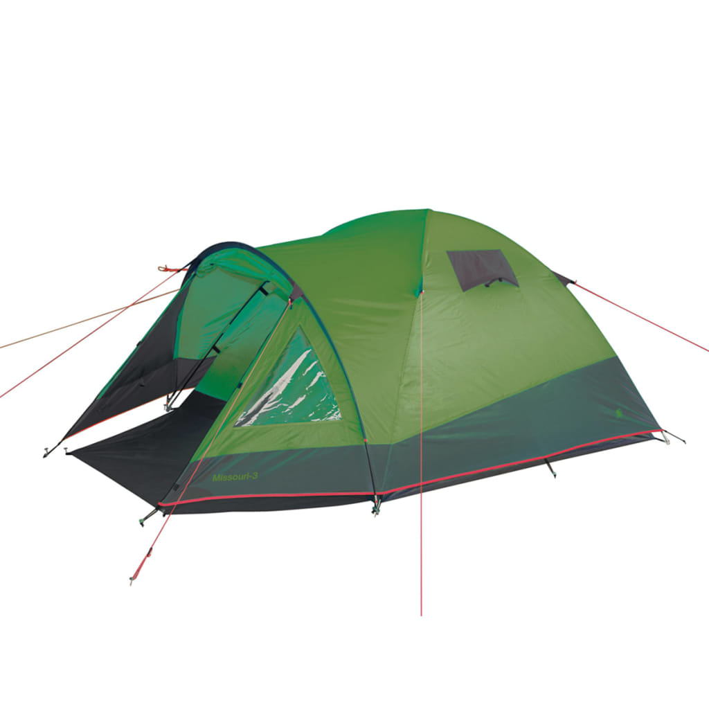 Camp Gear 3-persoonstent Missouri 300x180x125 cm groen 4471527
