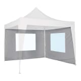 Bo-Garden Zijwand met raam voor partytent grijs 3x2,4 m 4472113
