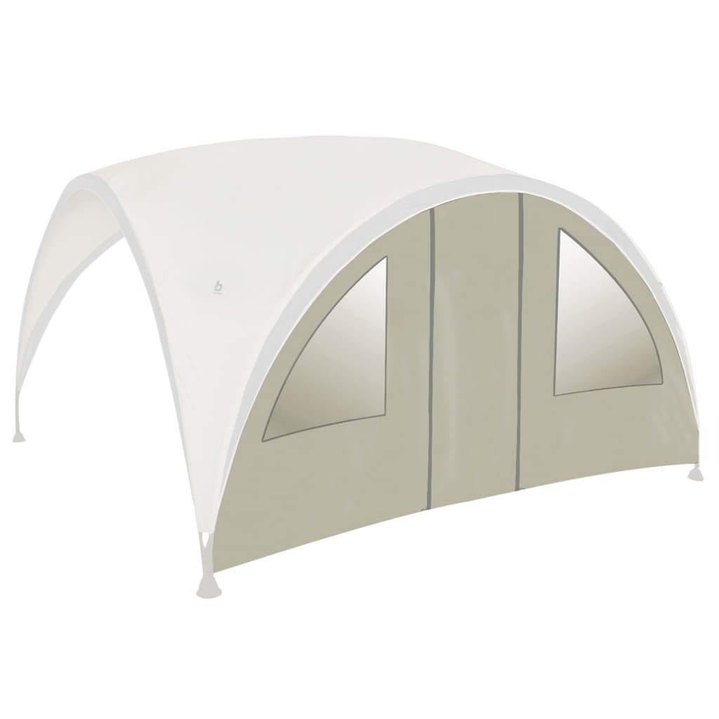 Bo-Camp Zijwand voor partytent met deur en raam M beige afbeelding