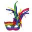 Boland Verkleedmasker Venice Arcobaleno Dames One Size boland kopen in de aanbieding