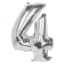 Boland Folieballon Cijfer 4 Latex Zilver 86 boland kopen in de aanbieding Boland Folieballon Cijfer 4 Latex Zilver 86 boland kopen in de aanbieding