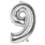 Boland Folieballon Cijfer 9 Latex Zilver 86 boland kopen in de aanbieding Boland Folieballon Cijfer 9 Latex Zilver 86 boland kopen in de aanbieding