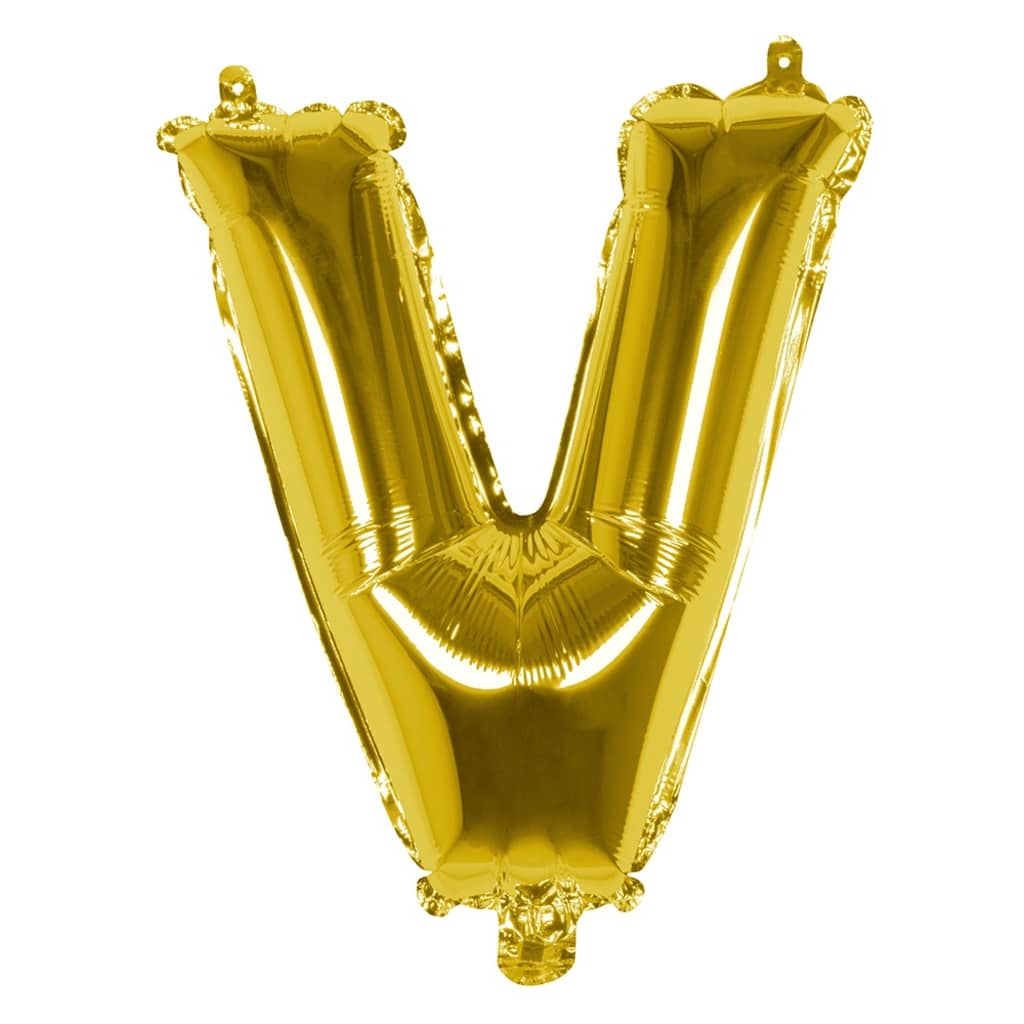 Afbeelding Boland folieballon letter V 36 cm goud door Vidaxl.nl