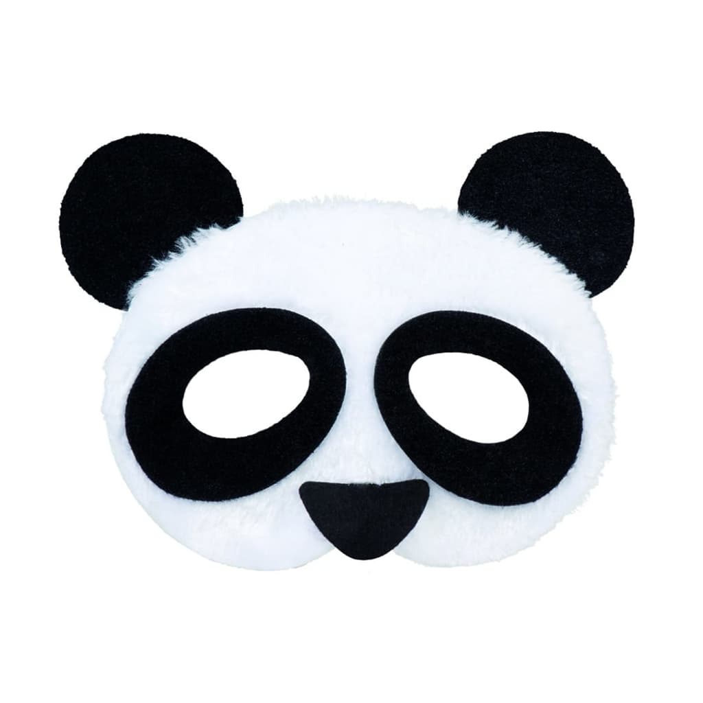 Boland halfmasker pluche dieren panda