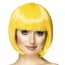 Boland Pruik Cabare Dames Geel boland kopen in de aanbieding