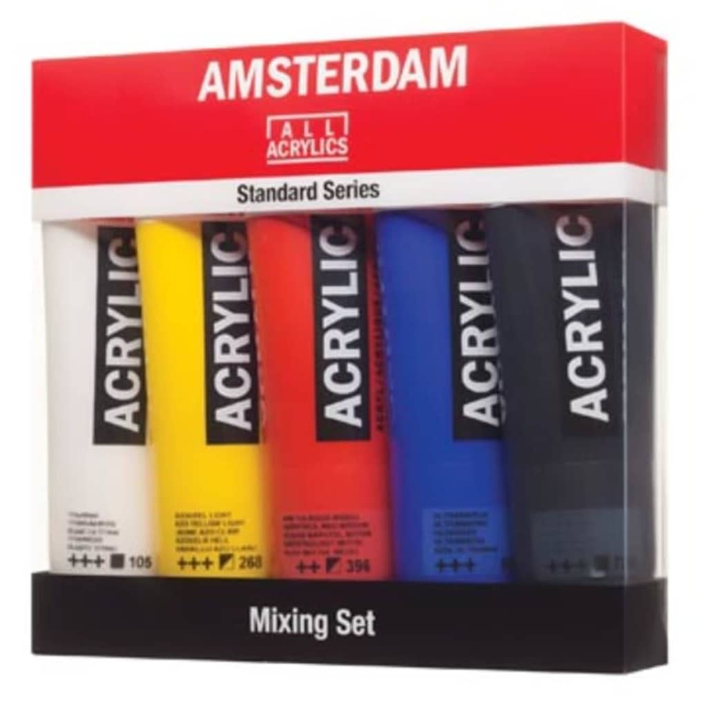 Afbeelding Talens Art Creation Amsterdam acrylverf tube van 120 ml, doos met 5 tubes in niet-prima... door Vidaxl.nl