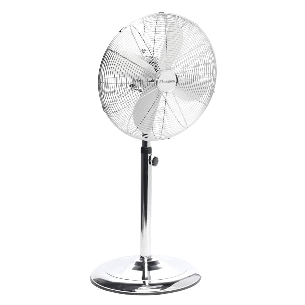 Bestron Stojanový ventilátor 45 cm 50 W chrom DFS45S