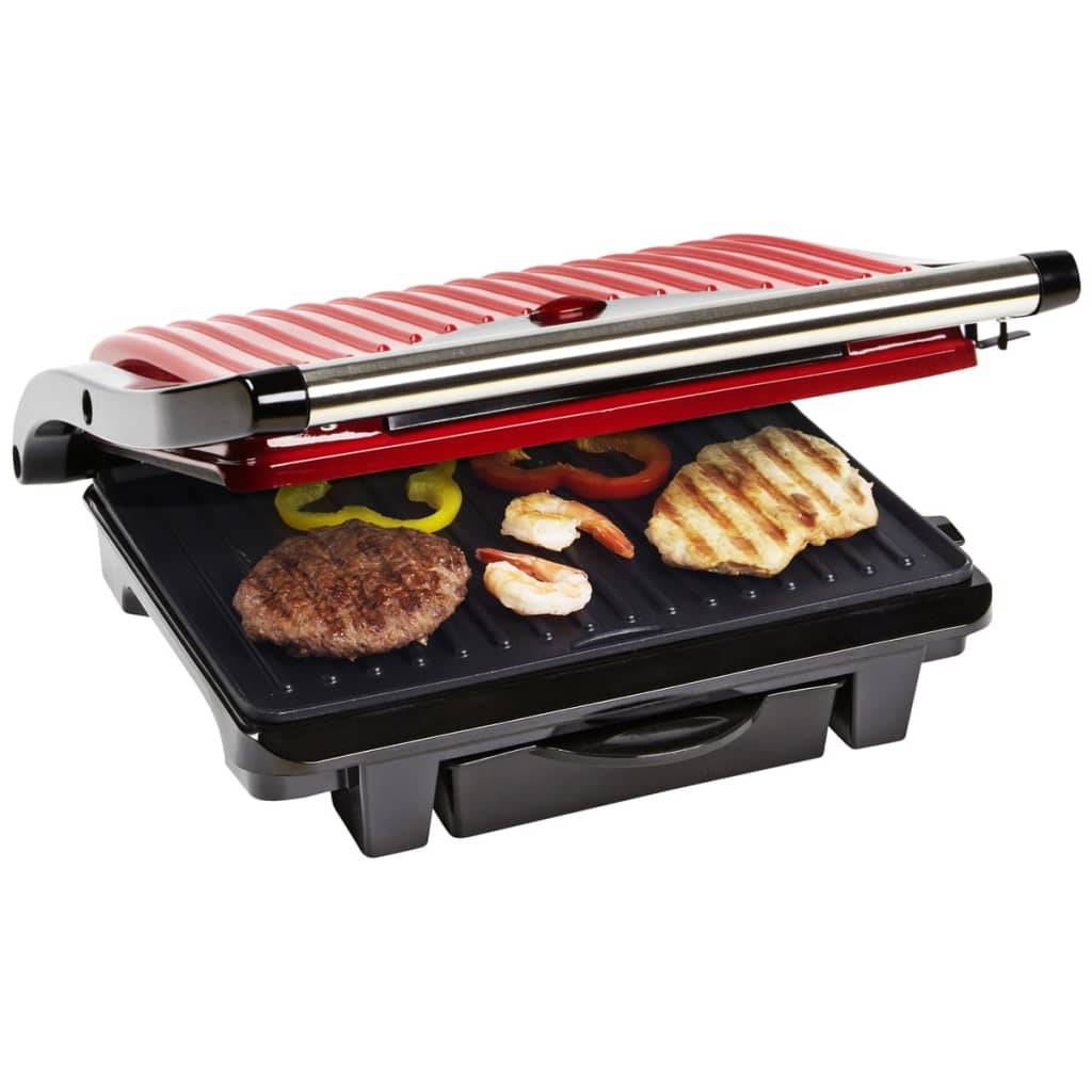 VidaXL - Bestron Panini grill 1000 W Hot Red ASW113R