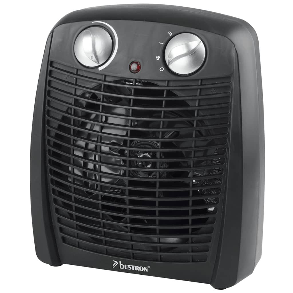 Bestron Calefactor de ventilador 2000 W negro AFH211B 19 x 13 x 22 cm