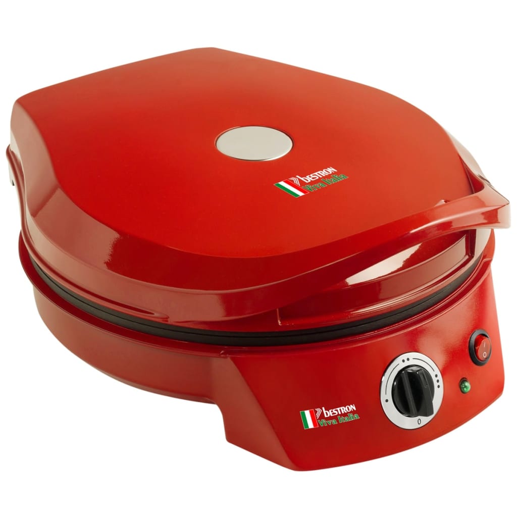 Bestron Pizzamaker/tafelgrill APZ400 1800 W rood