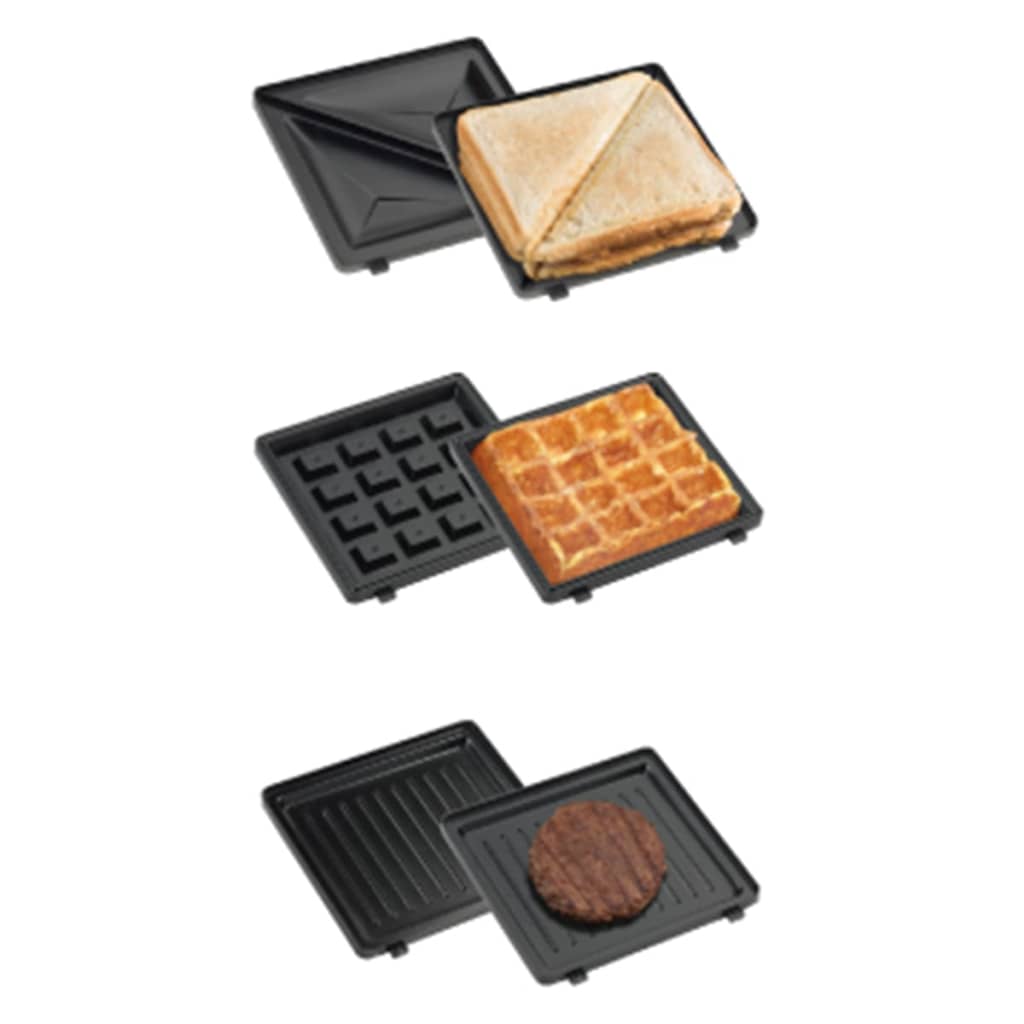 

Bestron 3-in-1 Sandwich Toaster Snack Waffle Maker 520W Rood ADM2003R