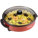 Bestron Elektrische Sauté-Pfanne Snackpfanne 1500 W Rot AHP1500