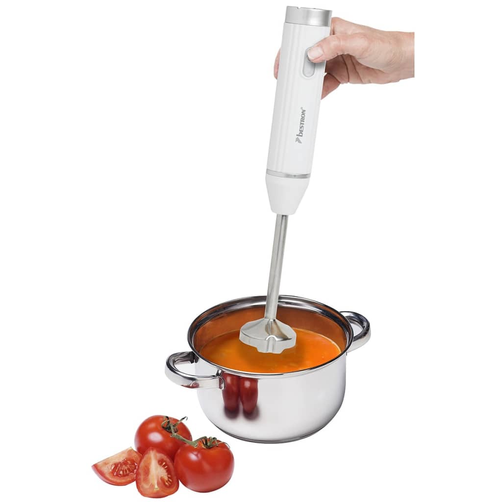 

Bestron Staafmixer met opbergbox 400 W wit AHB400W