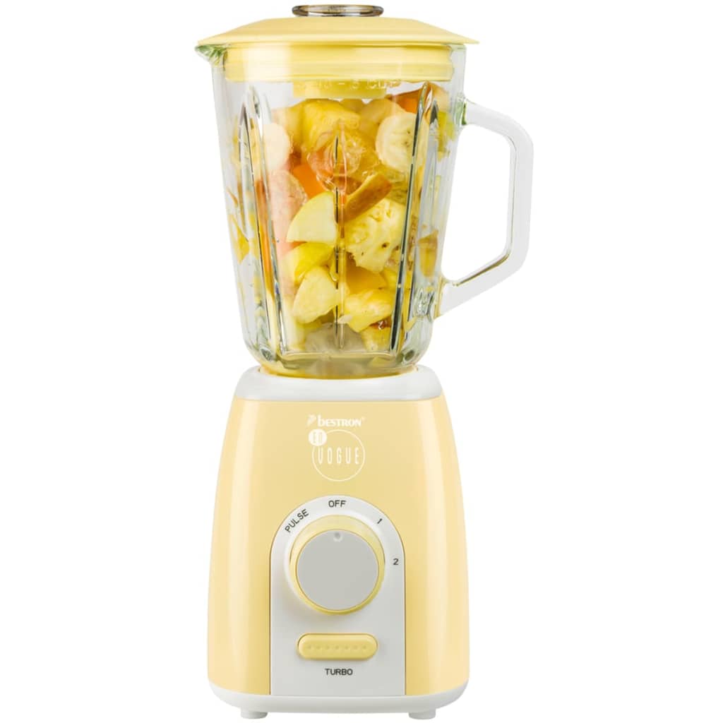 VidaXL - Bestron Blender 1,5 L 1.000 W vanille ABL300EVV