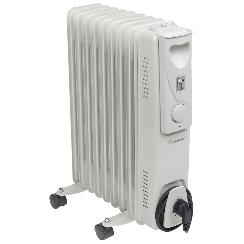 VidaXL - Bestron Oliegevulde radiator 9 vinnen 800/1200/2000 W op wielen ARA9