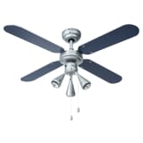 Bestron Deckenventilator Silbergrau 102 cm 50 W DLHB42S