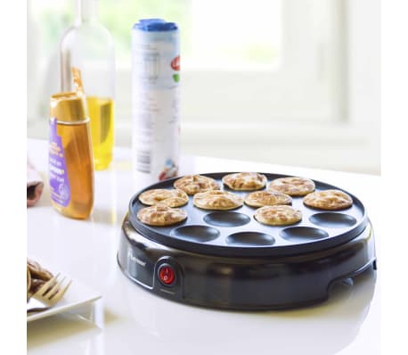 Bestron Appareil à poffertjes hollandais APFM700Z 800 W Noir