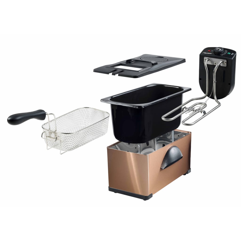 

Bestron Friteuse met koude zone AF370CO 2000 W 3,5 L koperkleurig