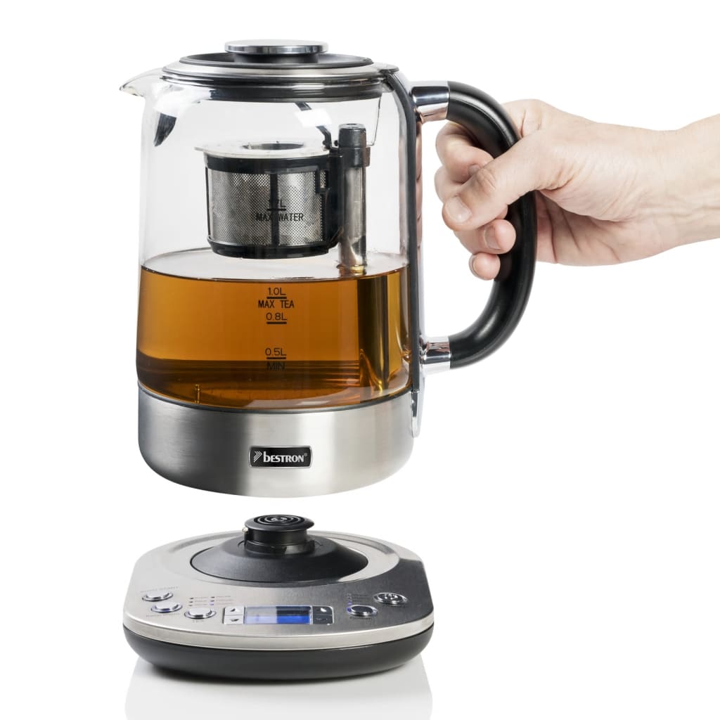

Bestron Theemaker en waterkoker AATM800STE 2-in-1 1,7 L 2200 W RVS