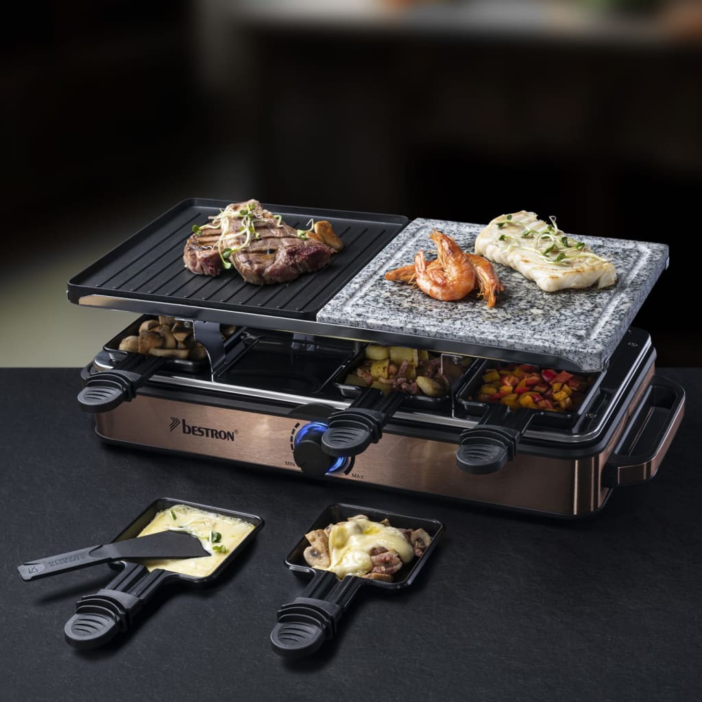 Bestron Raclette-Grill Arg1200Co 1400 W Kupfern