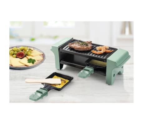 Bestron Parrilla raclette AGR102G negro y verde 350 W