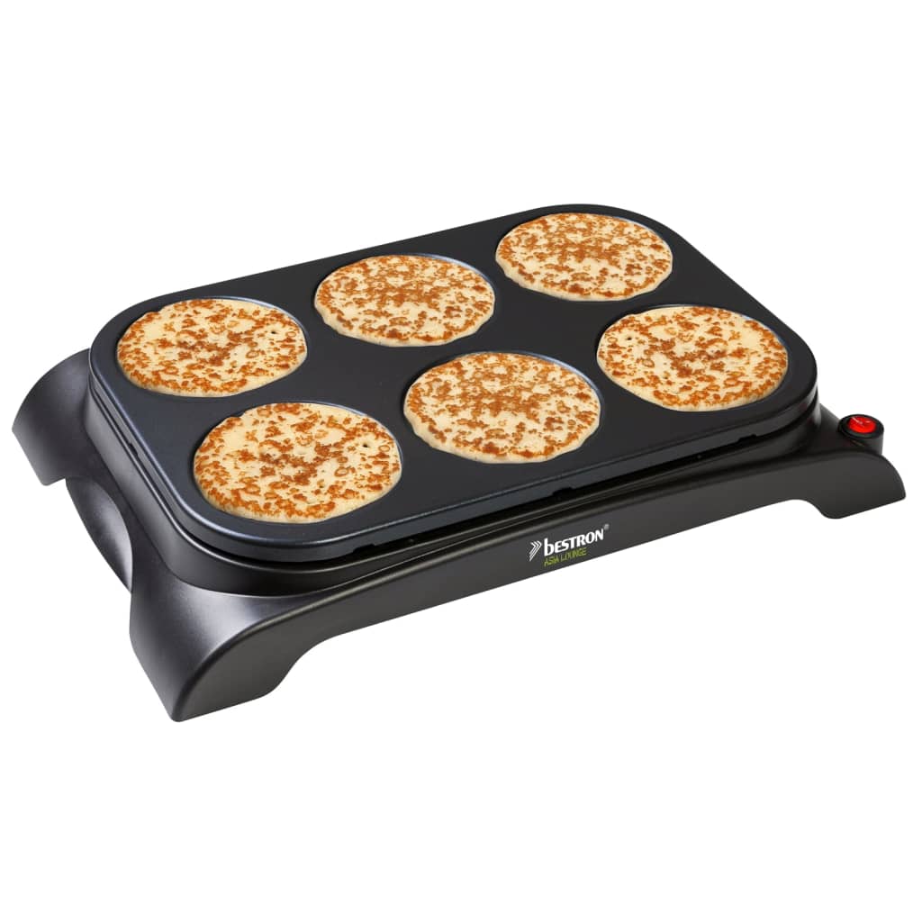 Ensemble De Wok Et Crêpière 6 Personnes AWS600 1000 W Noir Bestron 17 width=274