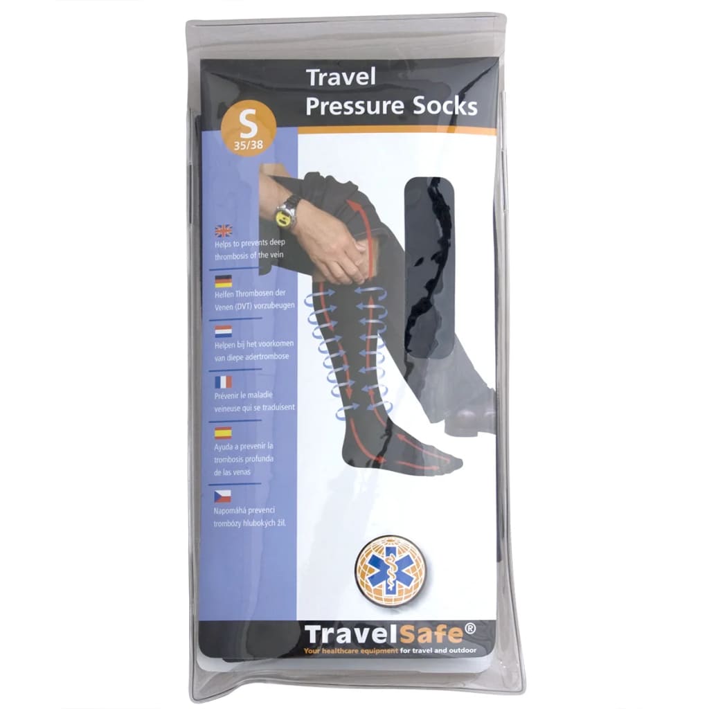 Travelsafe compressie sokken maat S (35-38) TS0370