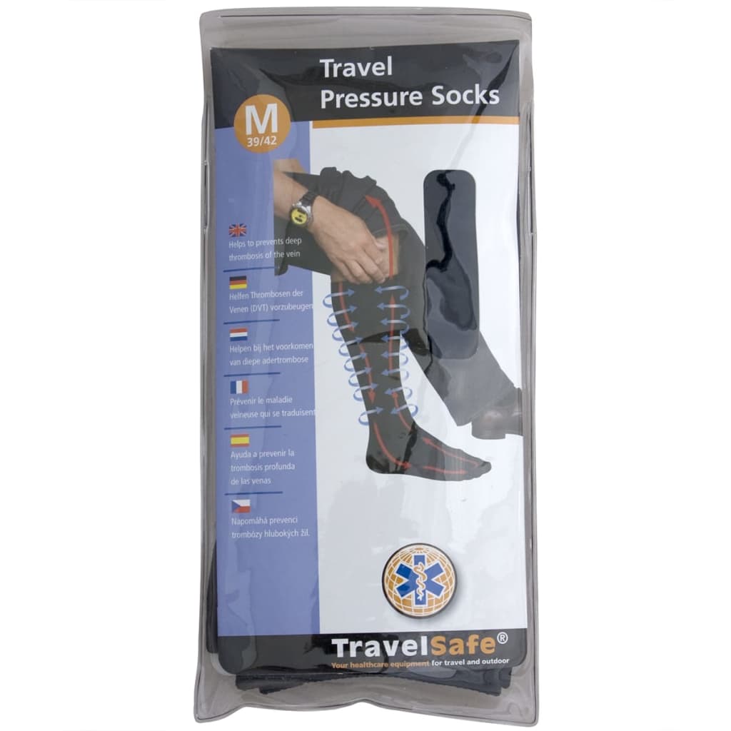 Travelsafe compressie sokken maat M (39-42) TS0370M