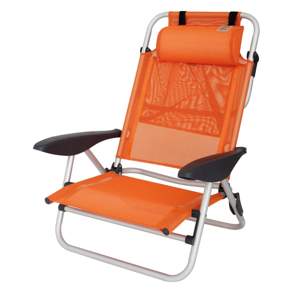 Eurotrail Chaise de plage 2 en 1 Mallorca orange