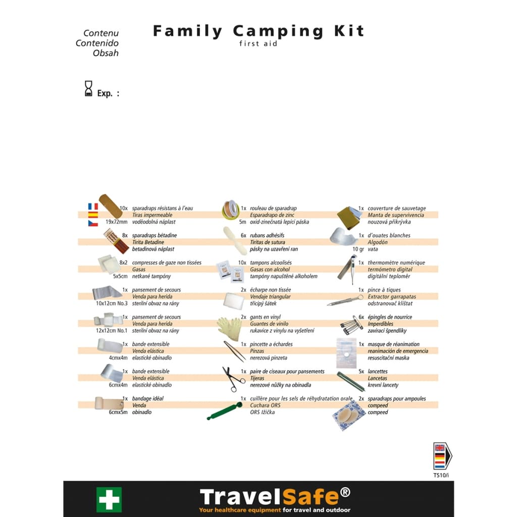 VidaXL - Travelsafe EHBO set TS10