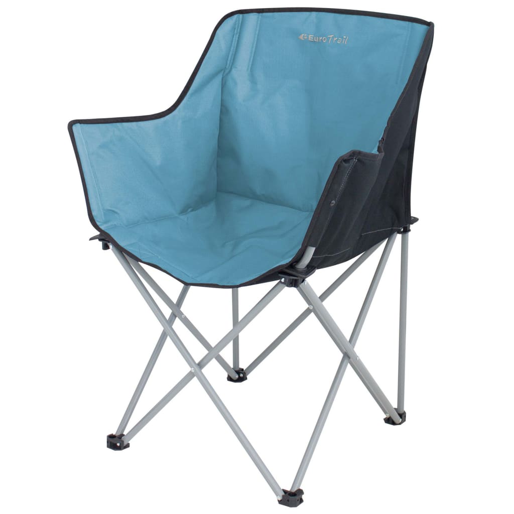 Eurotrail campingstuhl 61 x 42 cm Polyester/Stahlblau 