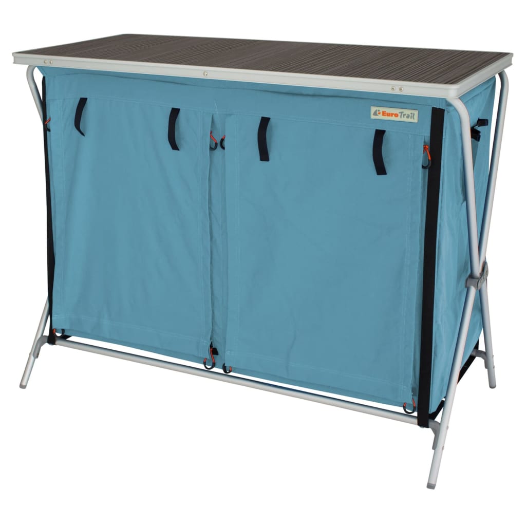 

Eurotrail Campingkast Brocas 110x52x90 cm blauw