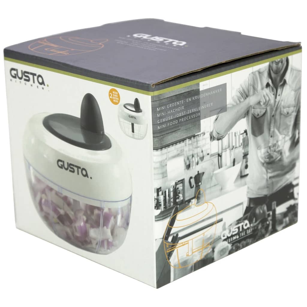 Gusta Mini foodprocessor zwart en wit 01152570