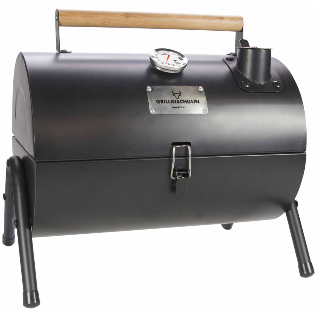 Afbeelding Gusta Barbecue en roker 2-in-1 zwart 03251000 door Vidaxl.nl