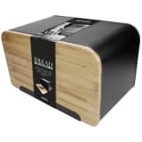 Gusta Brotkasten mit Bambusdeckel Retro Schwarz 01147950