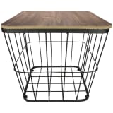 Gusta Table d'appoint Métal 38,5 x 38,5 x 37 cm Noir 04310970