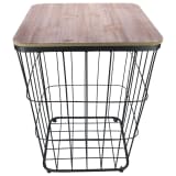 Gusta Table d'appoint Métal 38,5 x 38,5 x 52 cm Noir 04310980