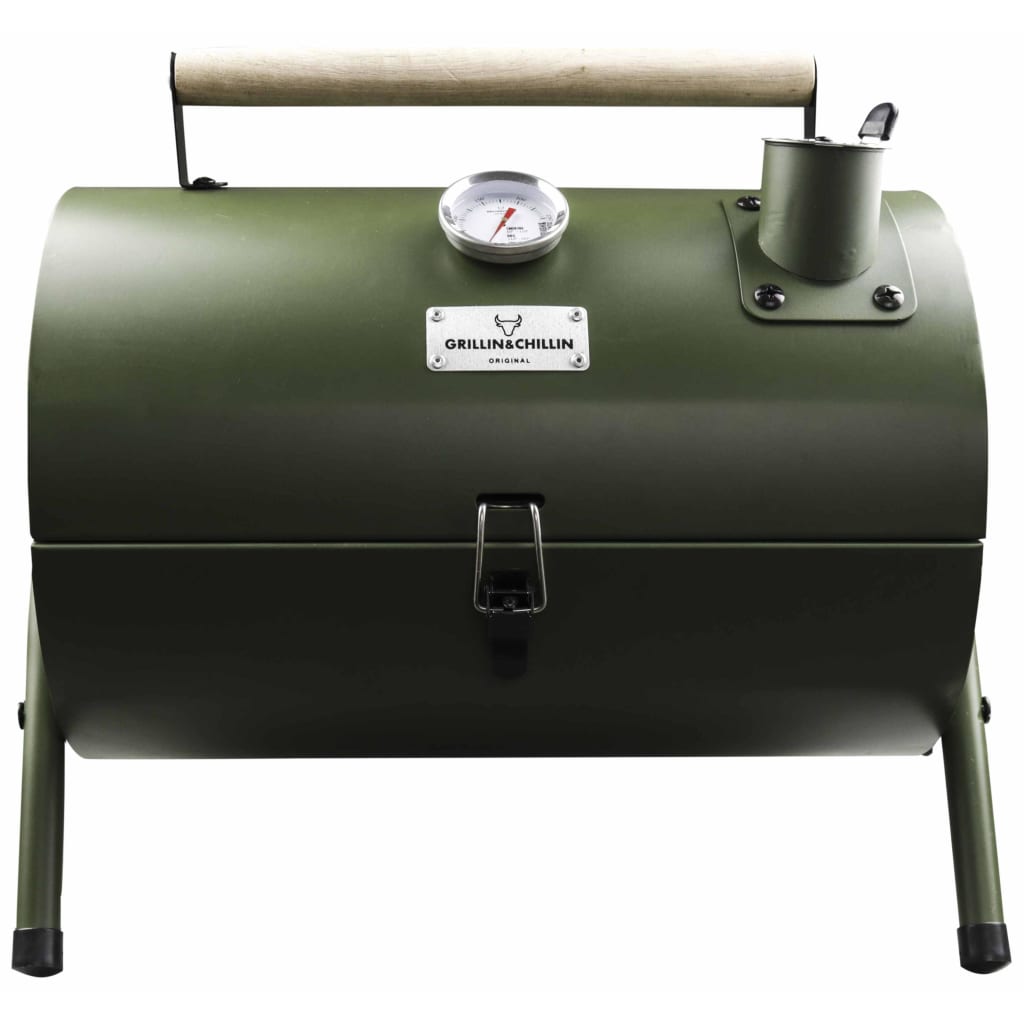 VidaXL - Gusta Barbecue en roker 2-in-1 groen 03251040