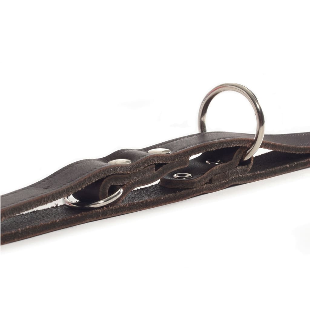 Lesă de antrenament, maro, 200x1,2 cm, piele, 736401