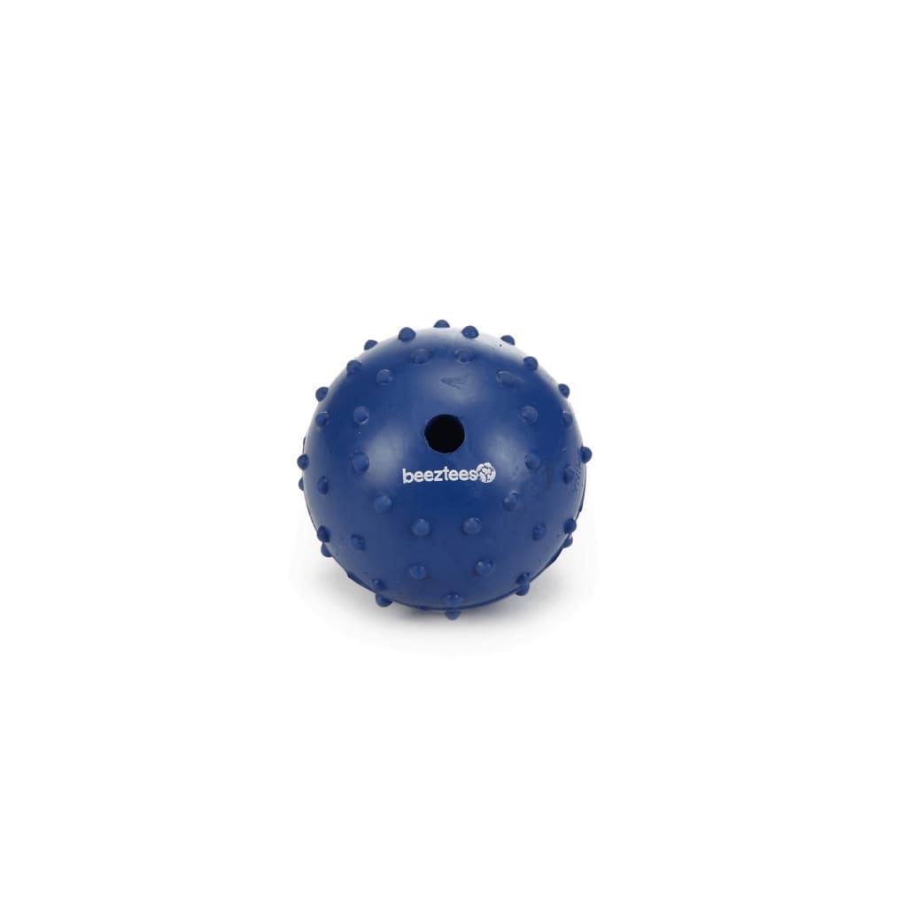 Afbeelding Rubber bal massief met bel hondenspeeltje blauw 7 cm door Vidaxl.nl