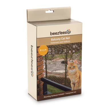 Beeztees Katzenschutznetz Fur Balkone Transparent 8x3 M 41084