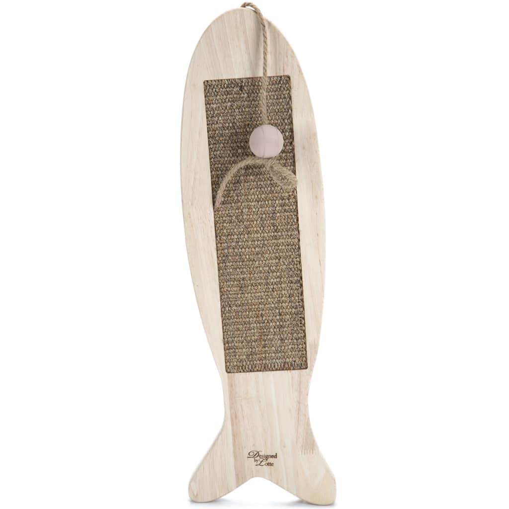 Designed by Lotte Accesoriu de zgâriat pește „Coddy”, 75x17x2 cm, lemn