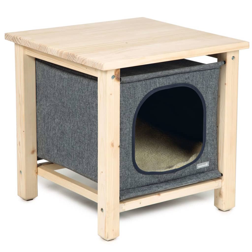 Afbeelding beeztees pitoux - kattenhuis - hout - 50x50x50 cm door Vidaxl.nl