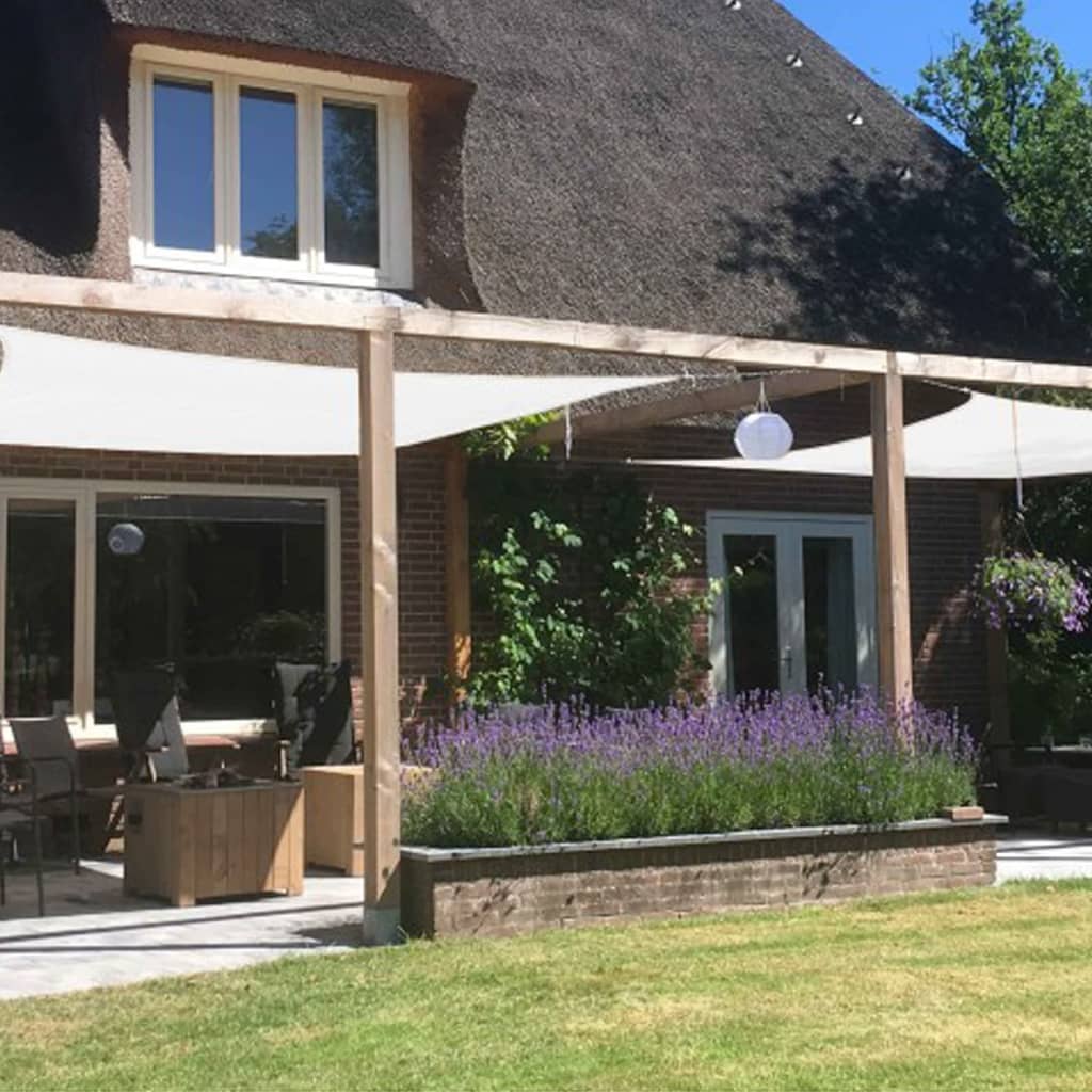 Сенник "Como", полиестер, квадрат, 5x5 м, бял