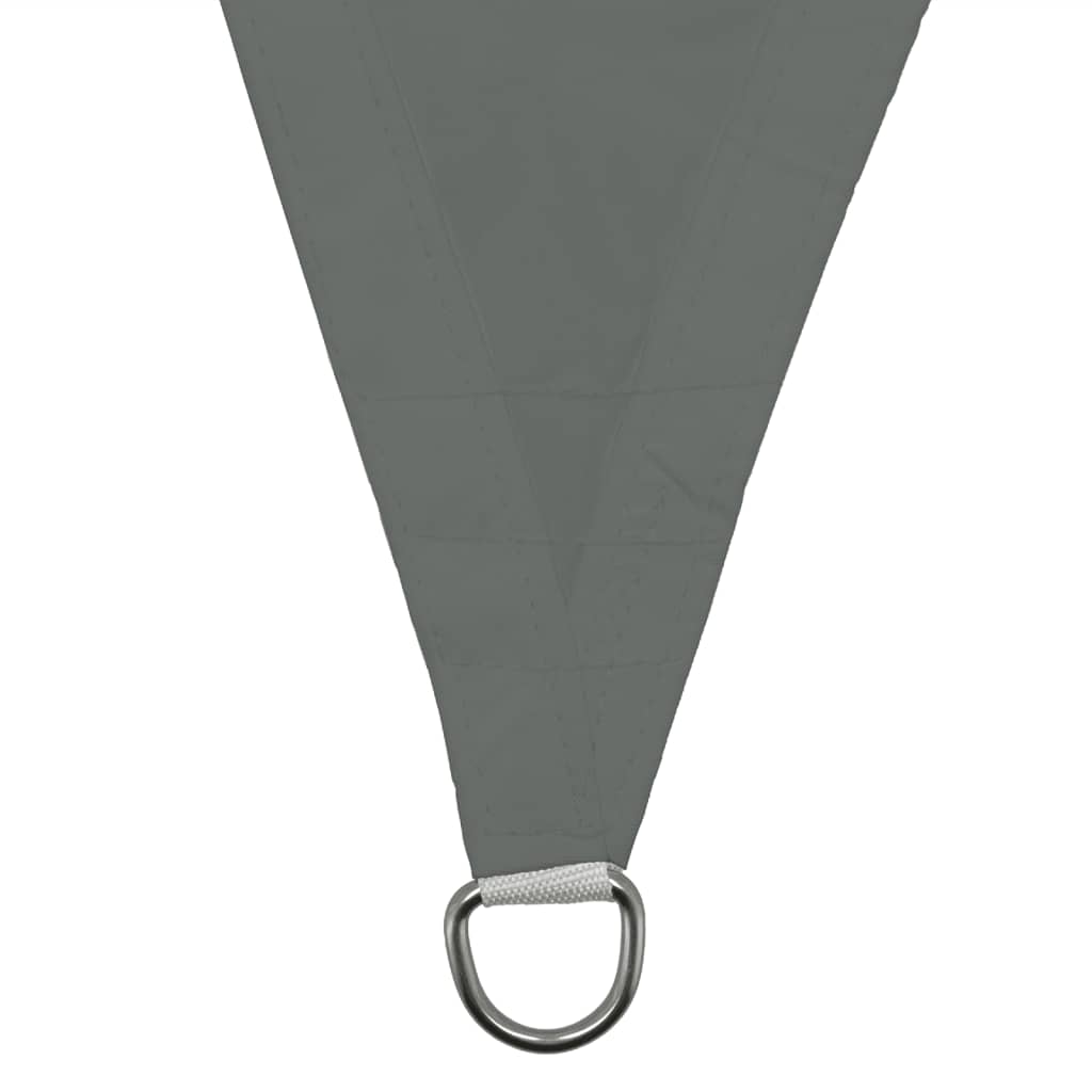 Pânză parasolar "Como" triunghi poliester gri 3x2,5x2,5m